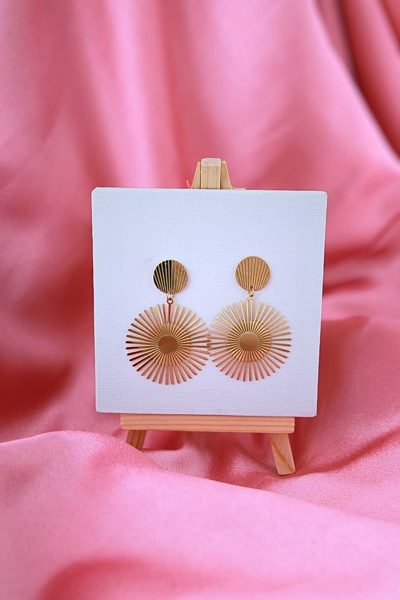 Solar Flair Statement Earrings