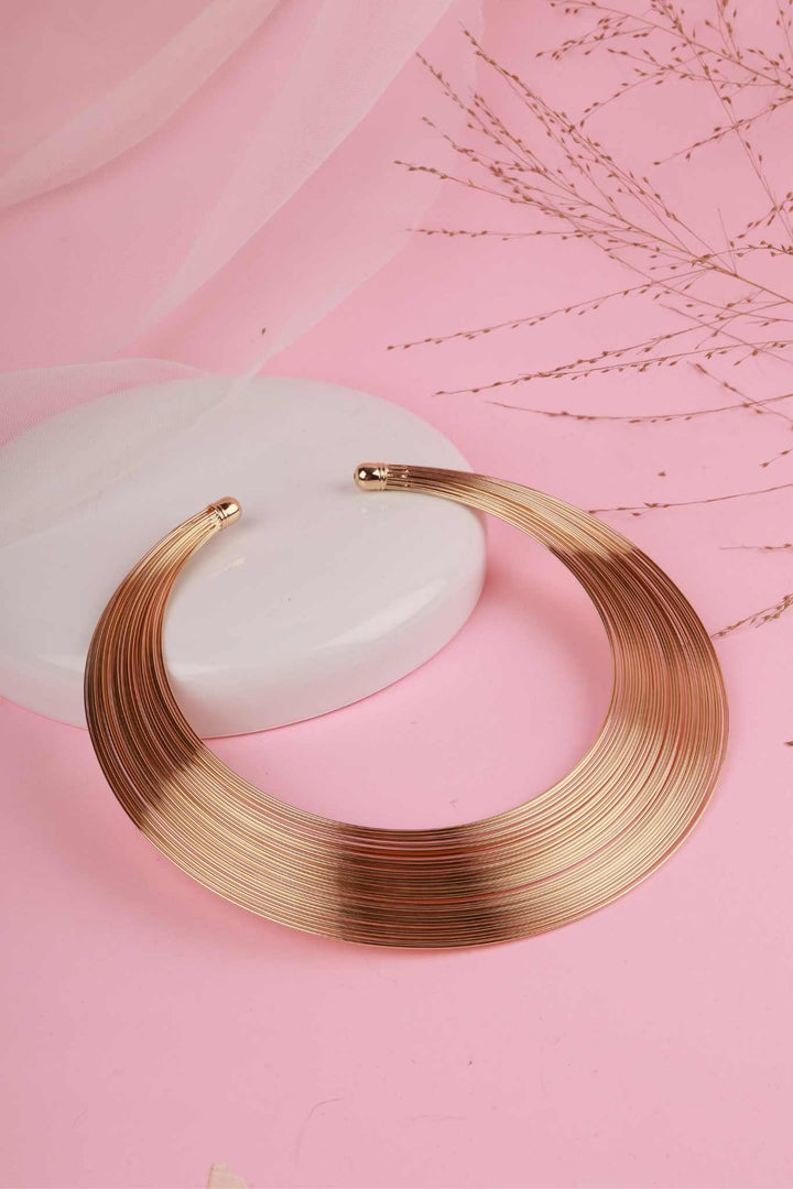 Golden Horizon Collar Necklace
