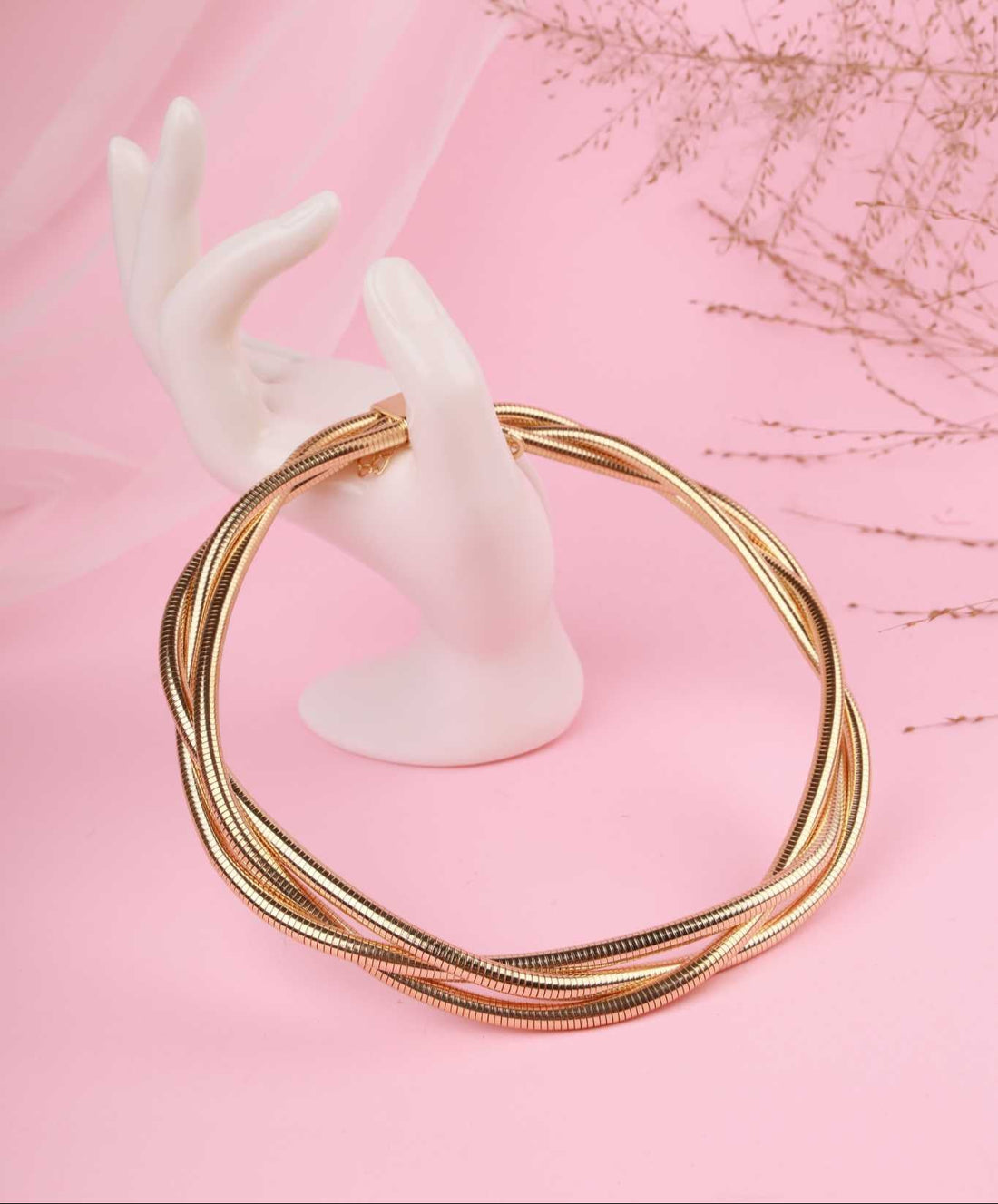 Twilight Elegance Twisted Choker Necklace