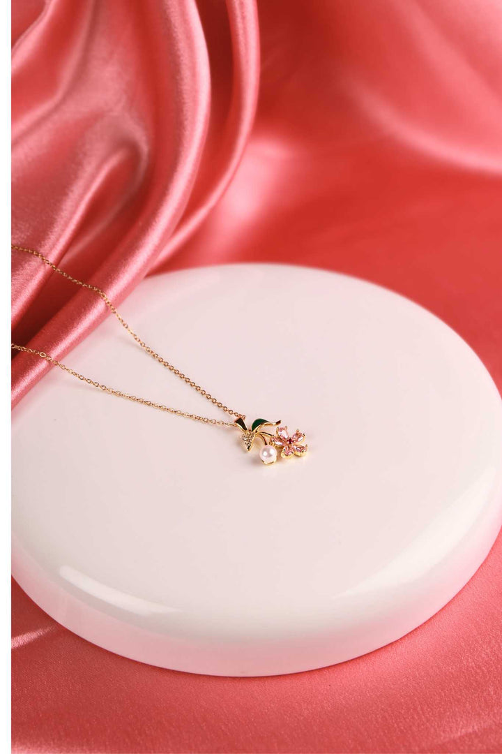 Blossom Pearl Pendant Necklace