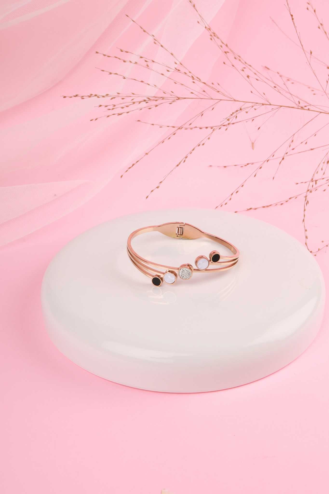 Celeste Dual-Tone Crystal Kada