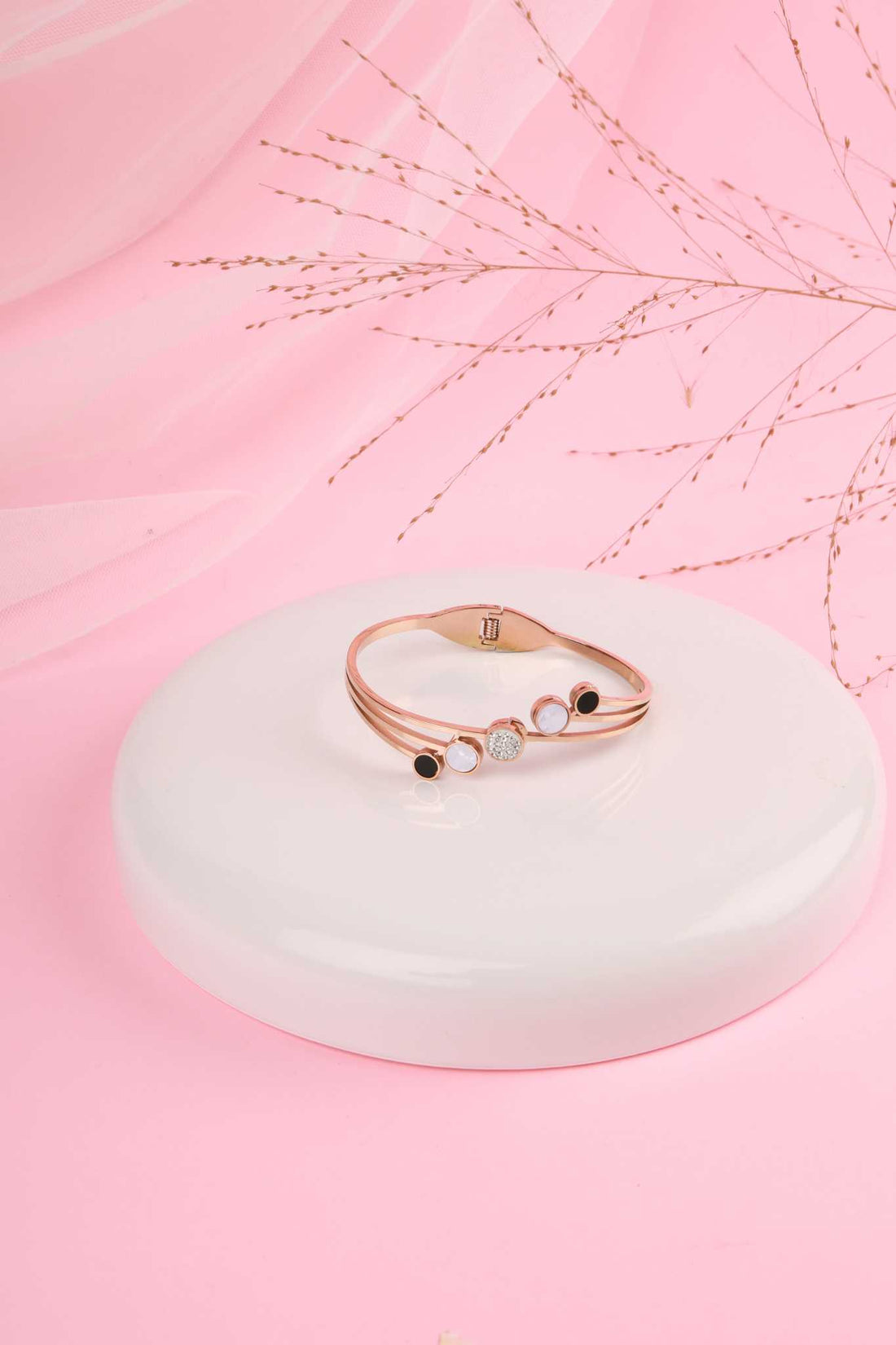 Celeste Dual-Tone Crystal Kada