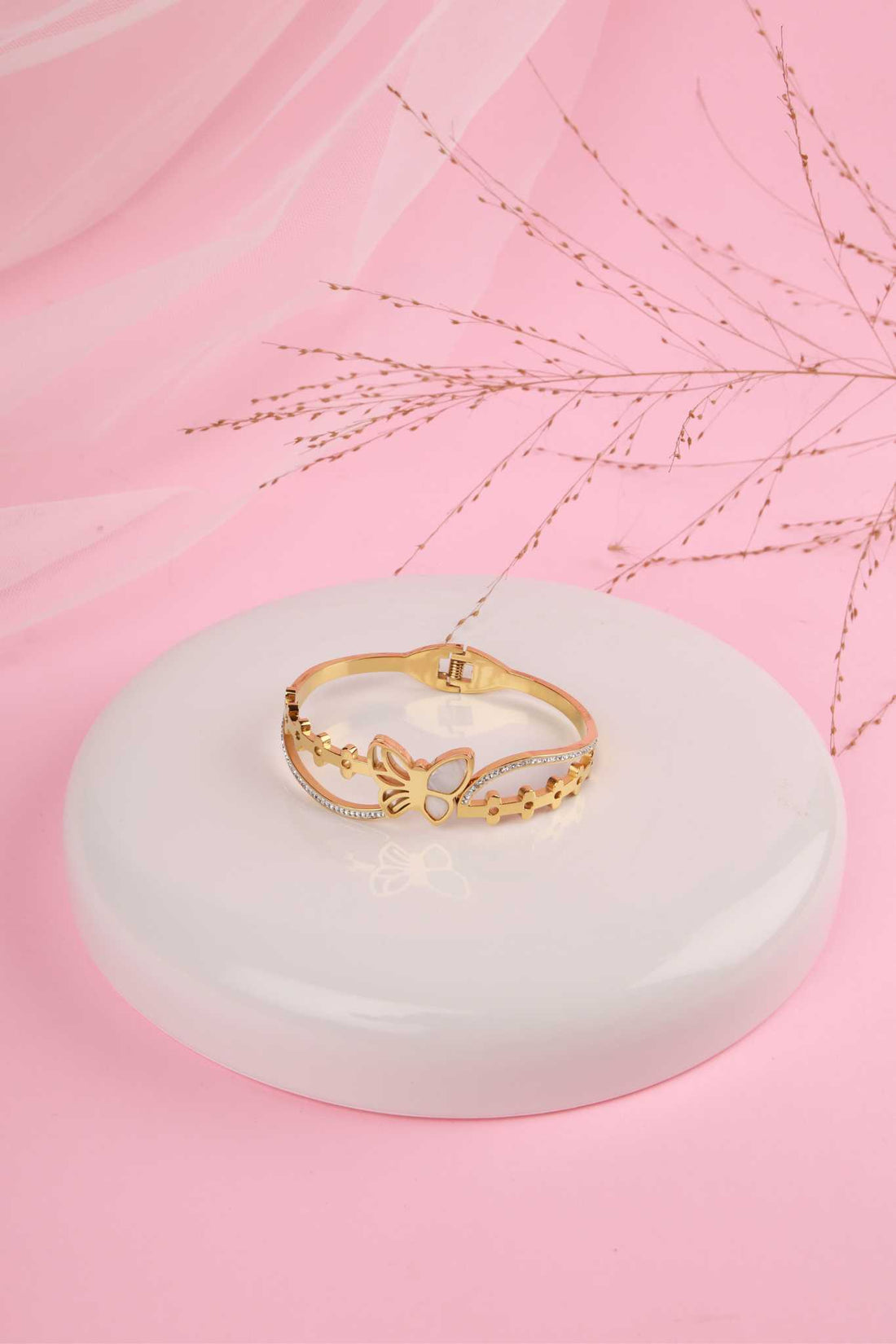 Butterfly Charm Gold Kada