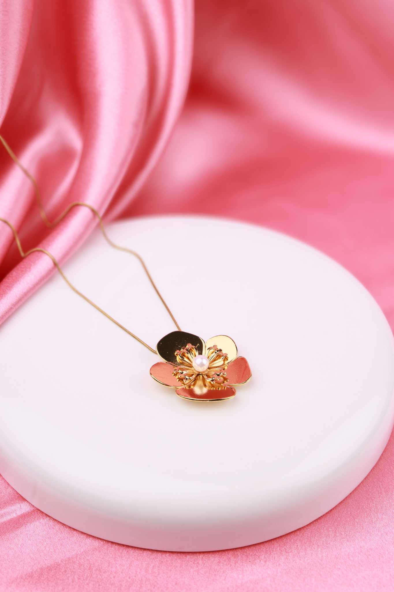 Pearl Bloom Statement Necklace