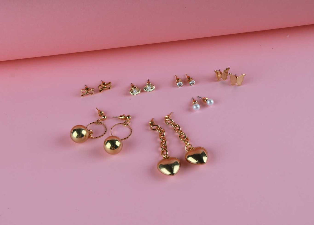 Everyday Elegance Earring Combo – 7-in-1 Versatile Set