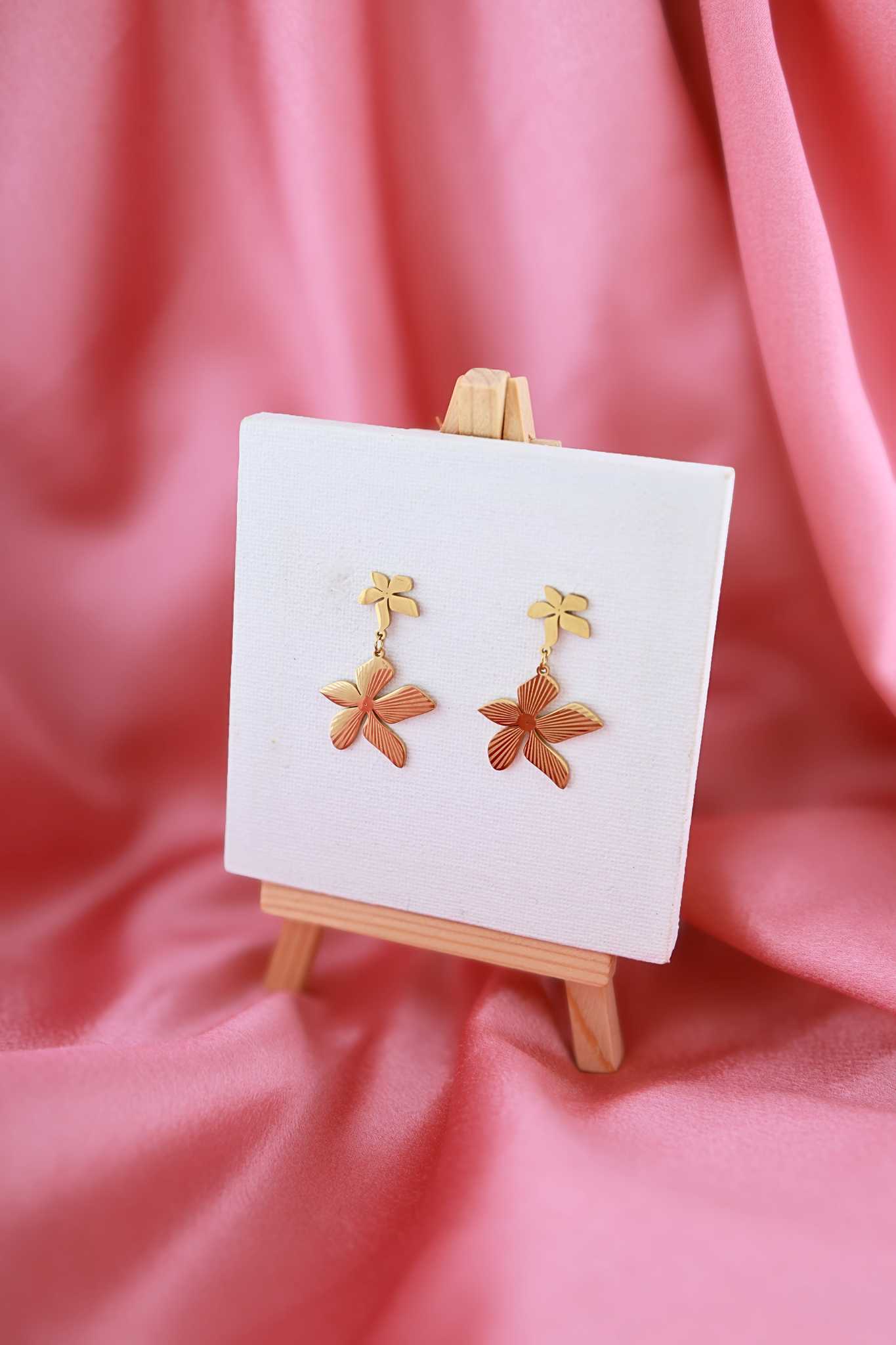 Floral Elegance Dangle Earrings