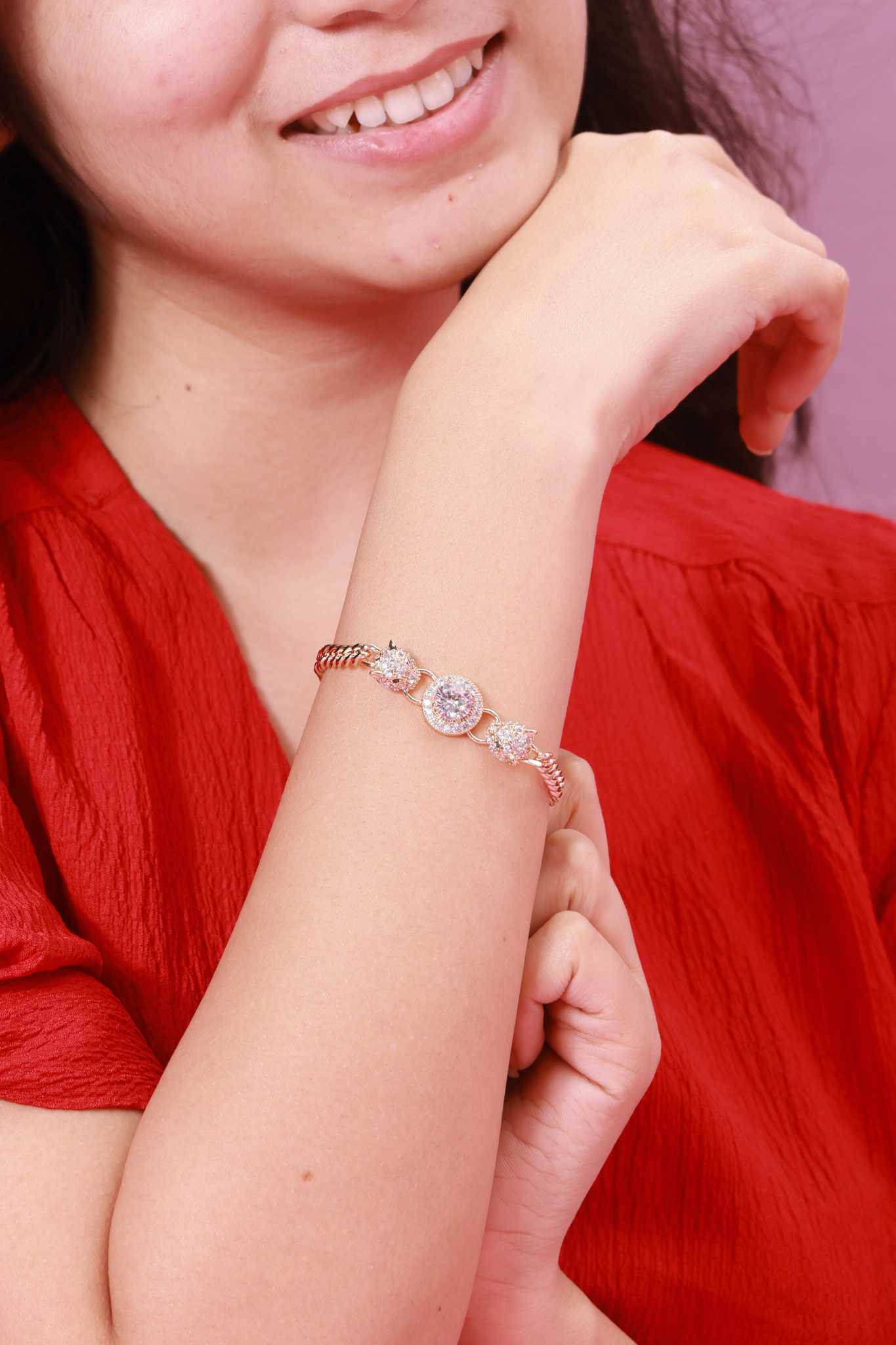 Eternal Spark Crystal Chain Bracelet