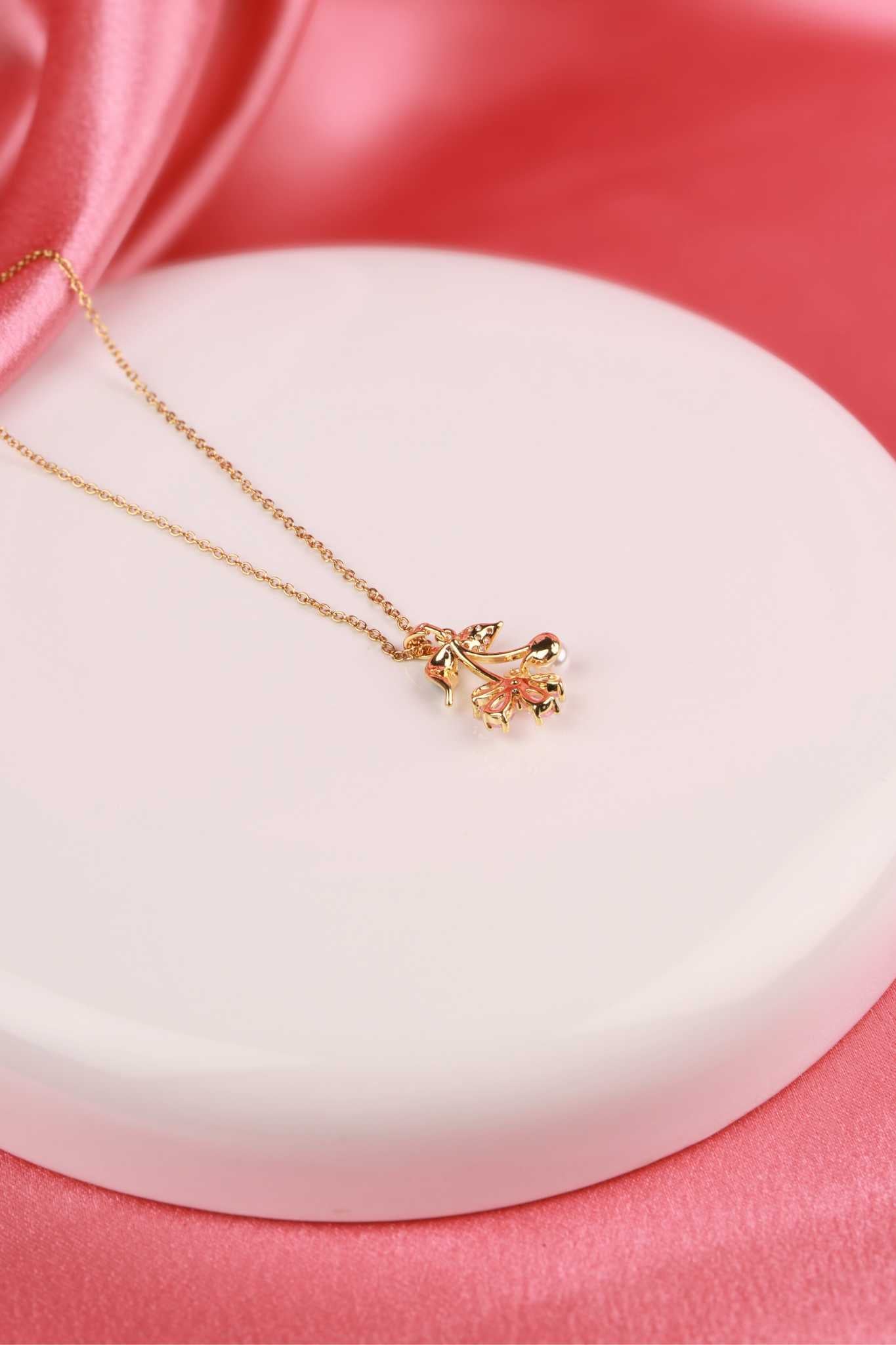 Luxe Floral Charm Necklace