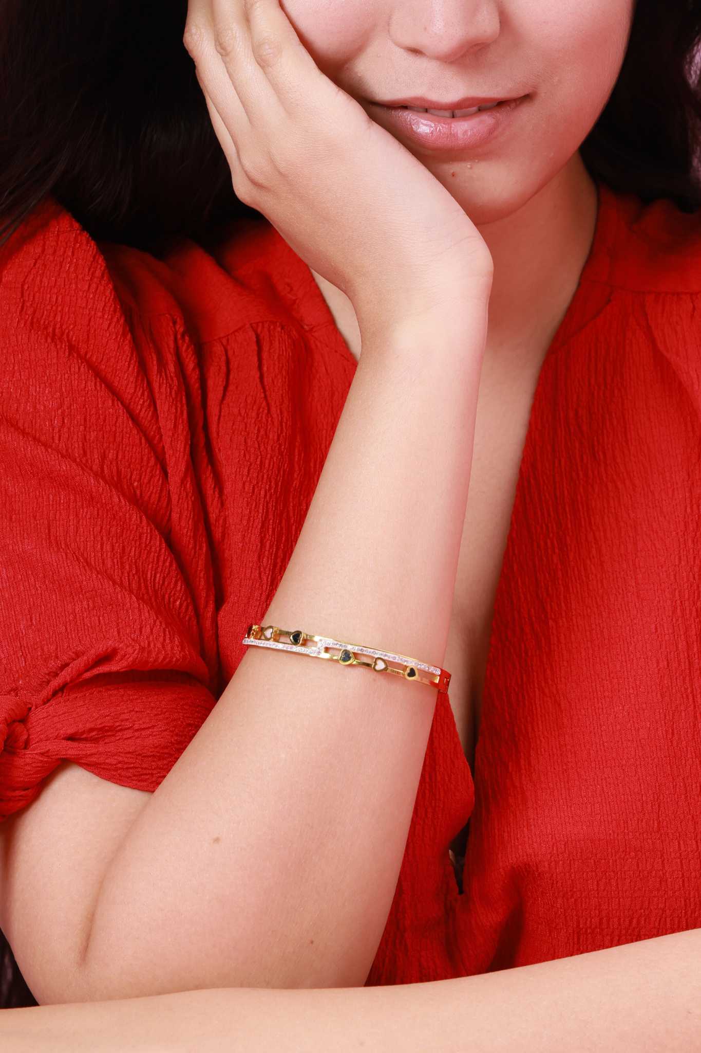 Eternal Hearts Diamond Kada