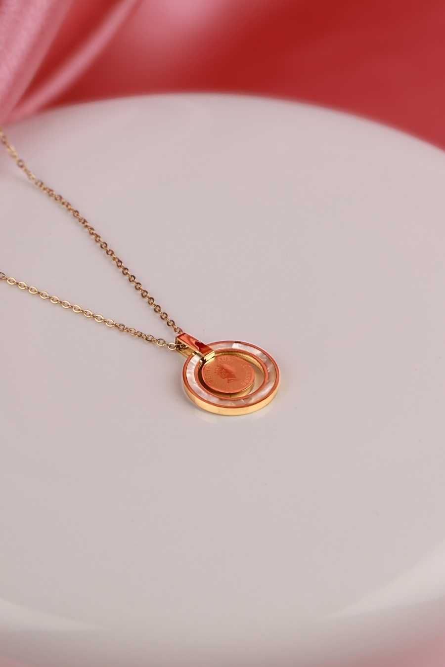 Taassya Classic Coin Charm Necklace