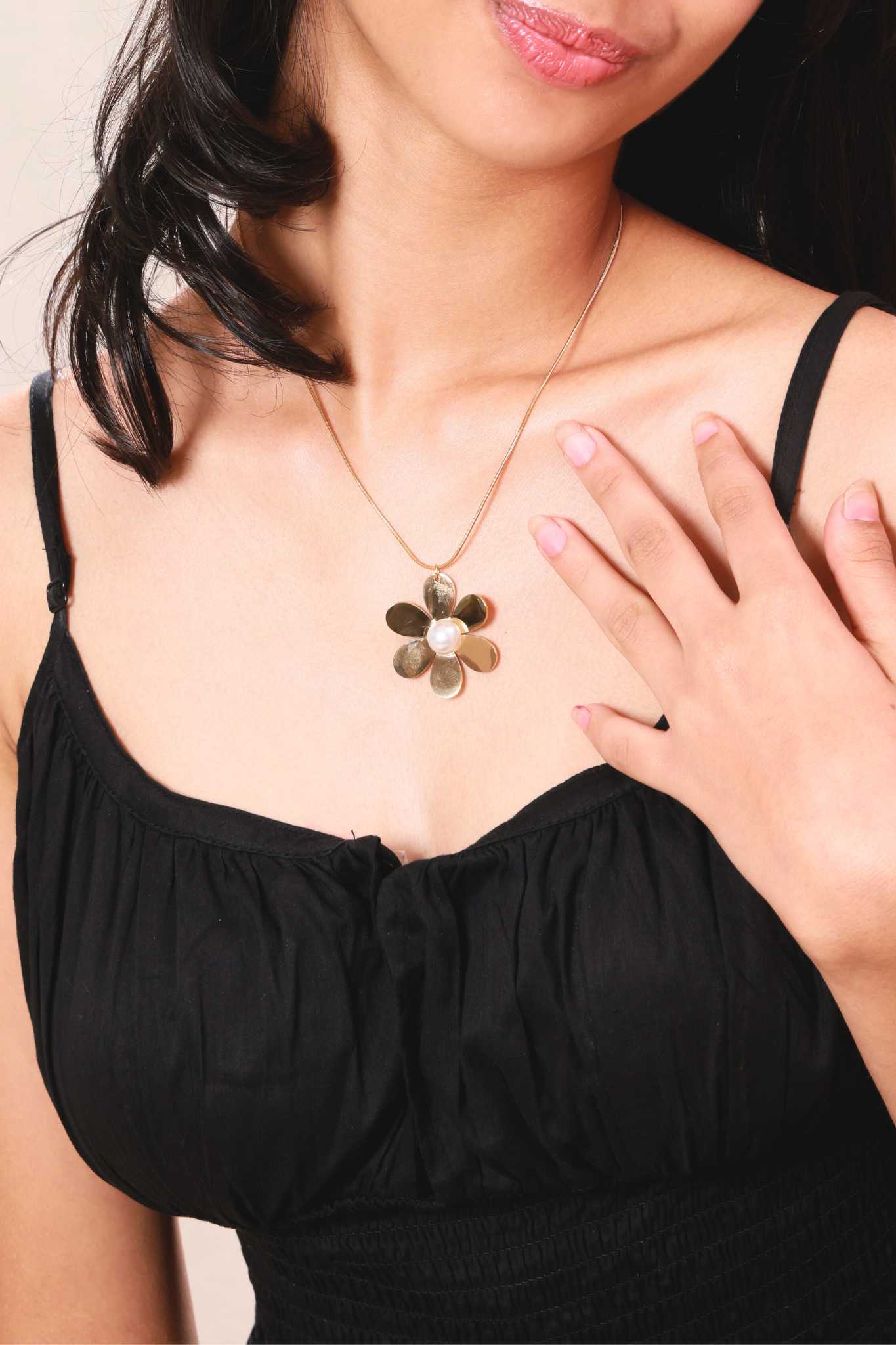 Pearl Bloom Statement Necklace