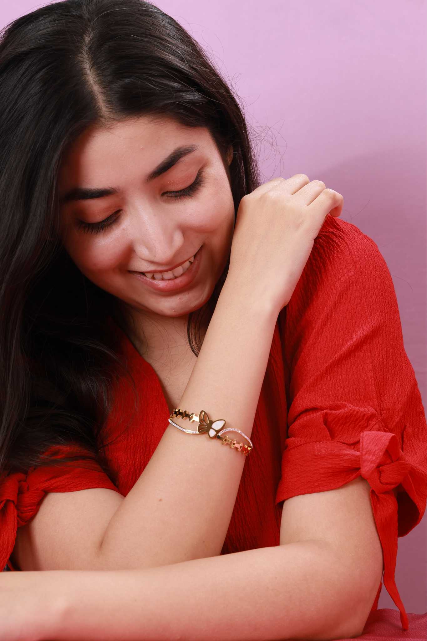 Butterfly Charm Gold Kada