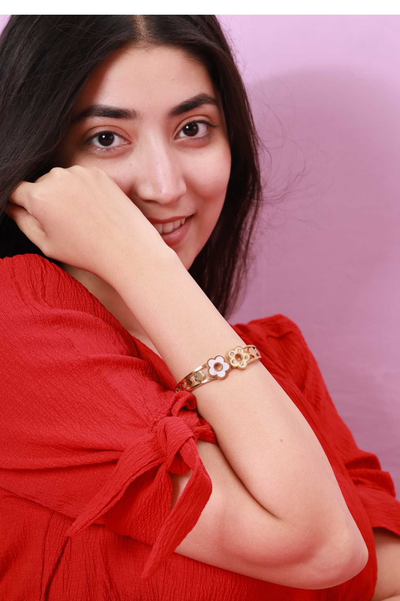 Radiant Flora Designer Kada