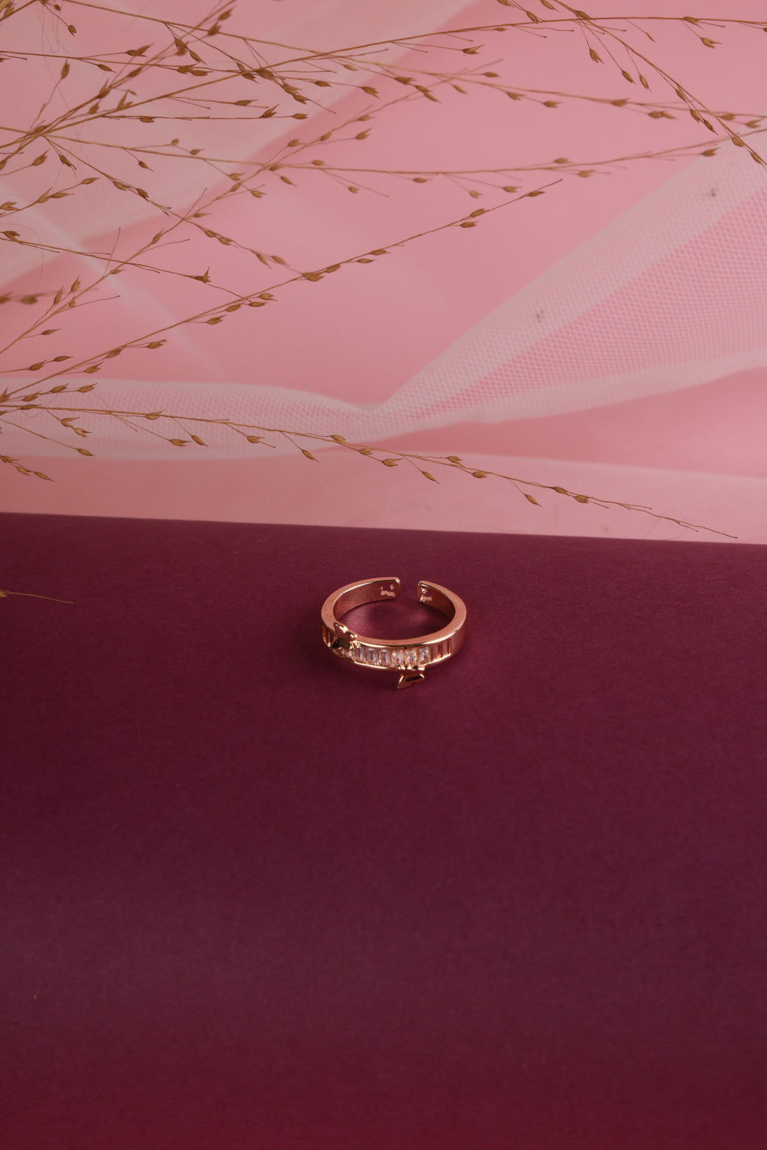 Sparkling Rose Gold Ring