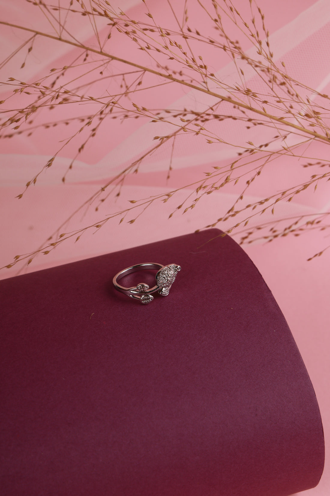 Silver Plated Heart Shape Rings