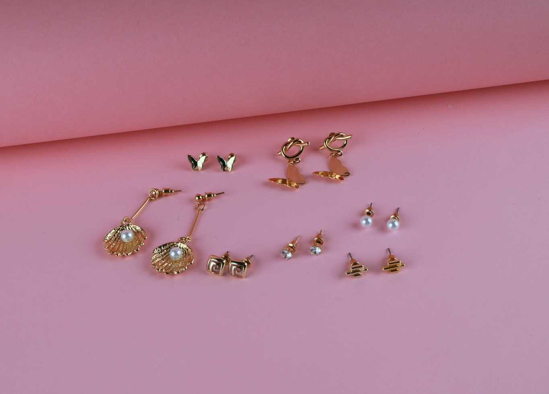 Everyday Elegance Earring Combo – 7-in-1 Versatile Set